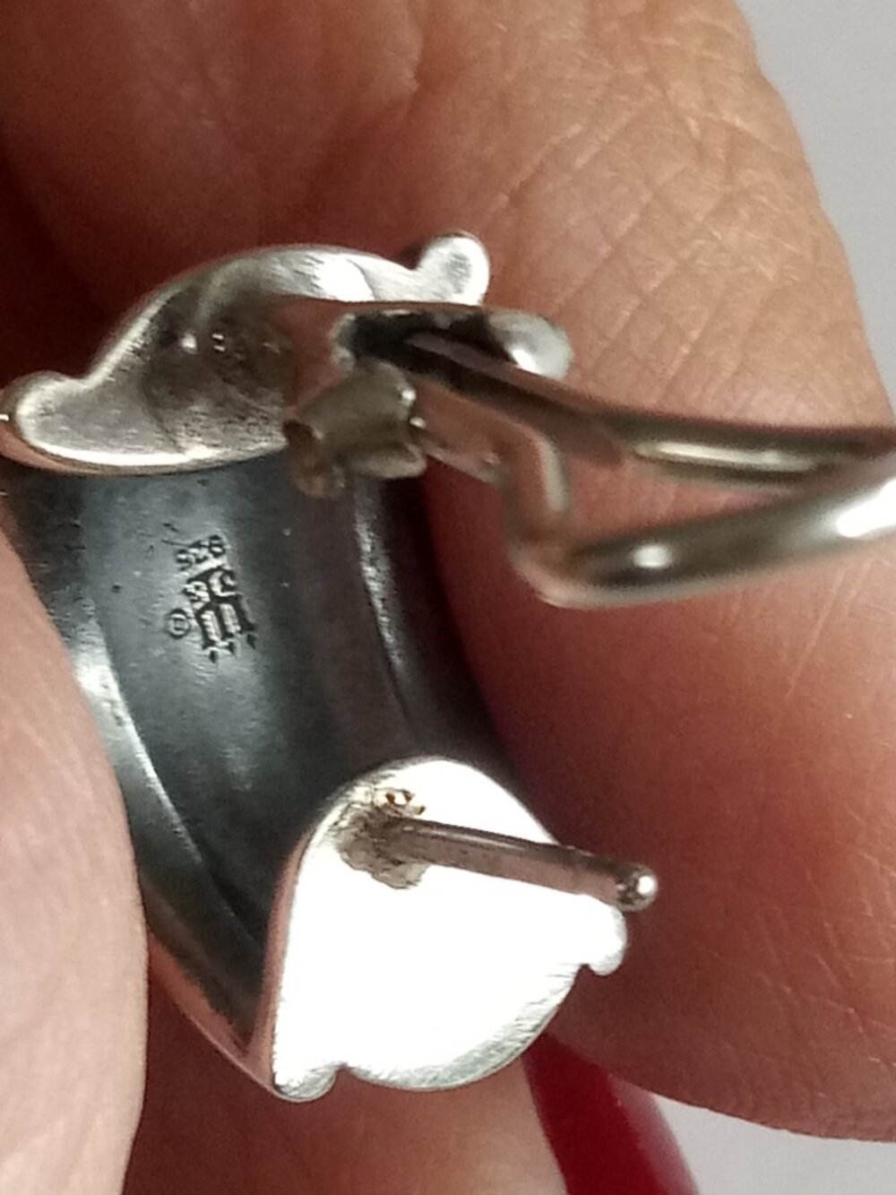 James Avery Retired Christina French Clip Earrings - Picture 4 of 7